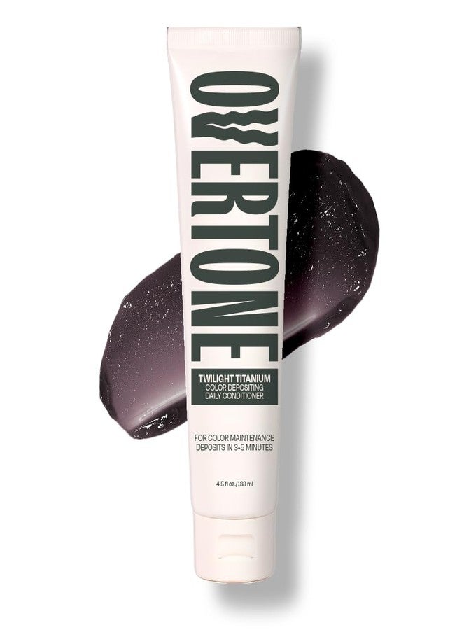Overtone Daily Color Depositing Conditioner for Hair, Twilight Titanium:Temporary Pigment with Shea, Coconut & Avocado Oils, Hydrating, Vegan & Cruelty-Free, All Hair Types, 4.5oz. - Image 1